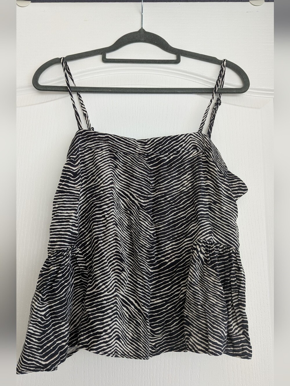 Joe Fresh Black and White Zebra Print Camisole
